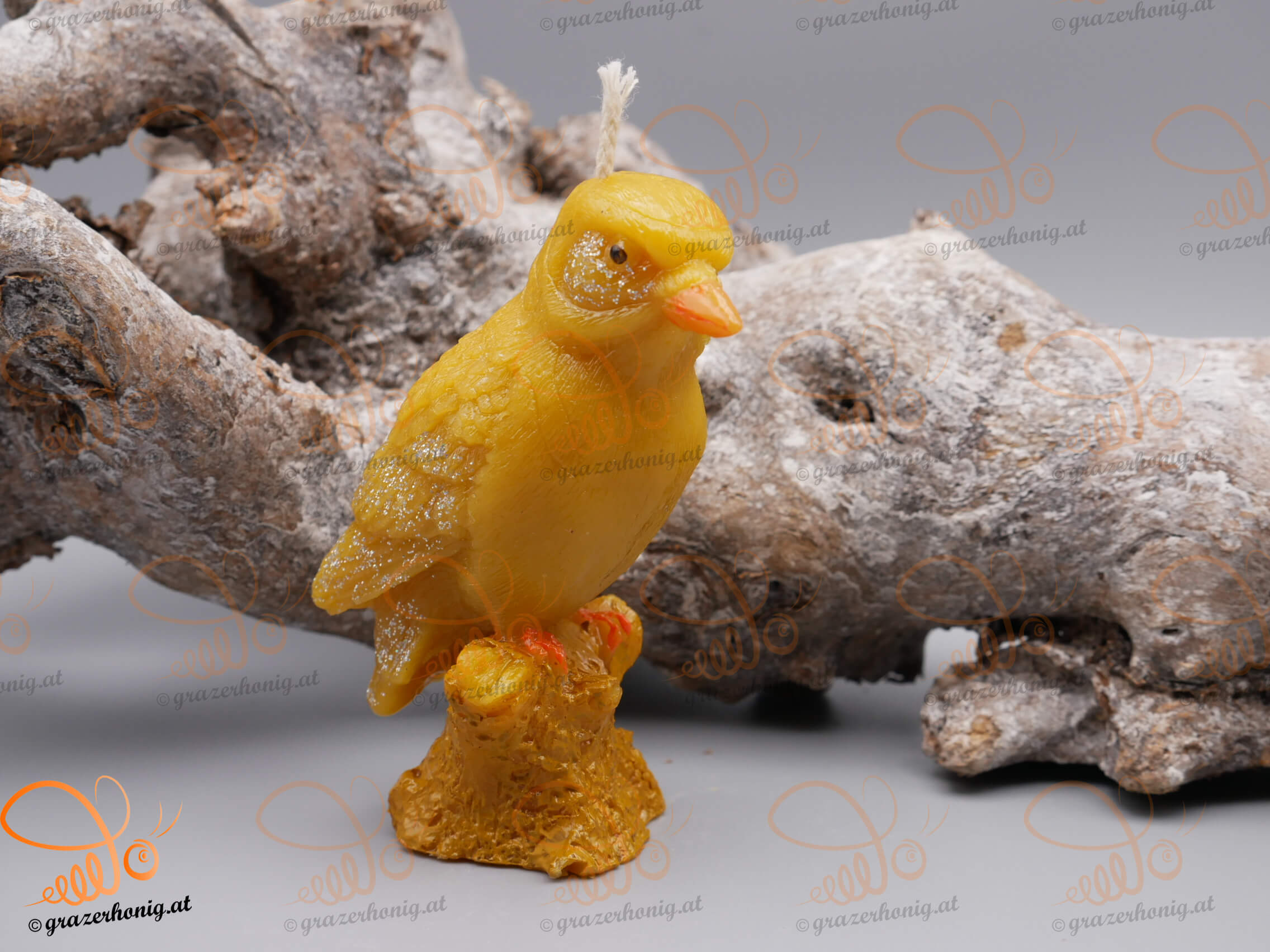 Bienenwachs-Kerze „Zweiggeflüster“ KEZ-10030d