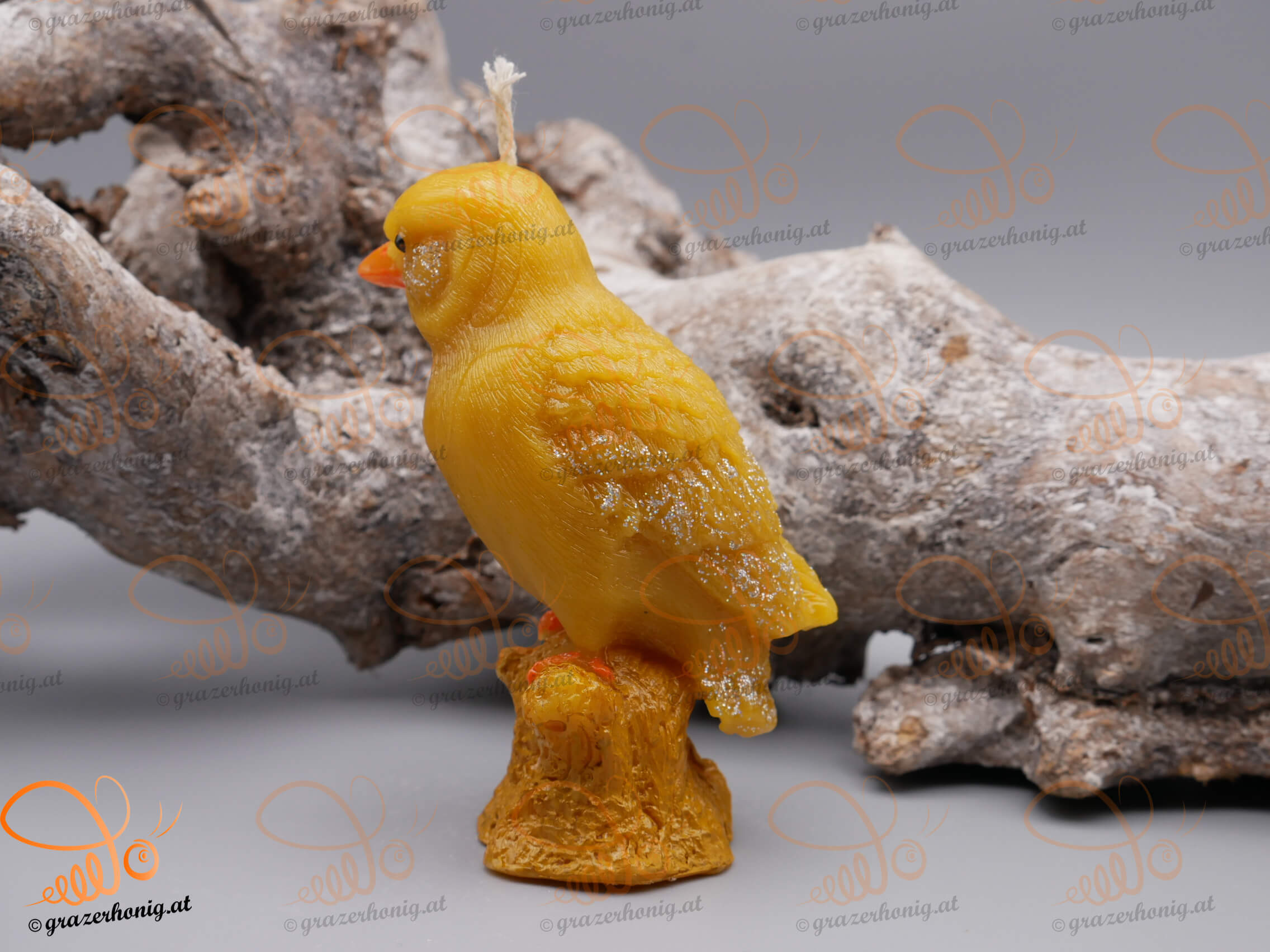 Bienenwachs-Kerze „Zweiggeflüster“ KEZ-10030e