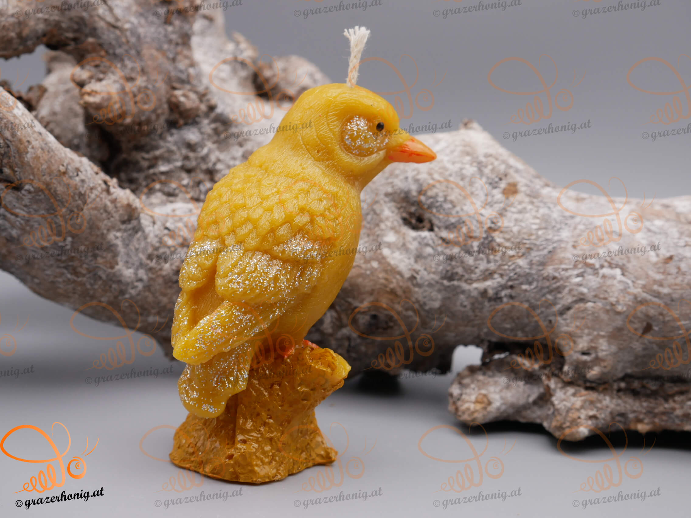 Bienenwachs-Kerze „Zweiggeflüster“ KEZ-10030f