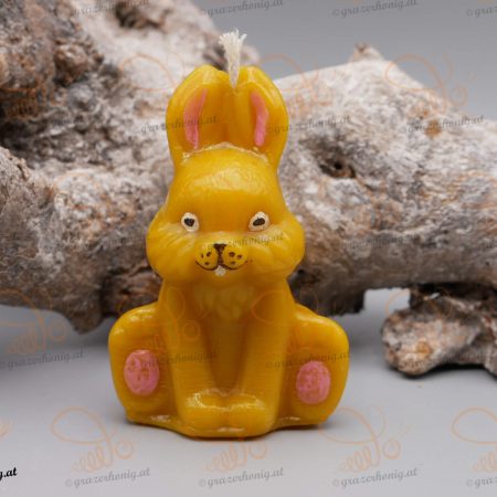 Bienenwachs-Kerze „Schnuffelhase“ Hase sitzend