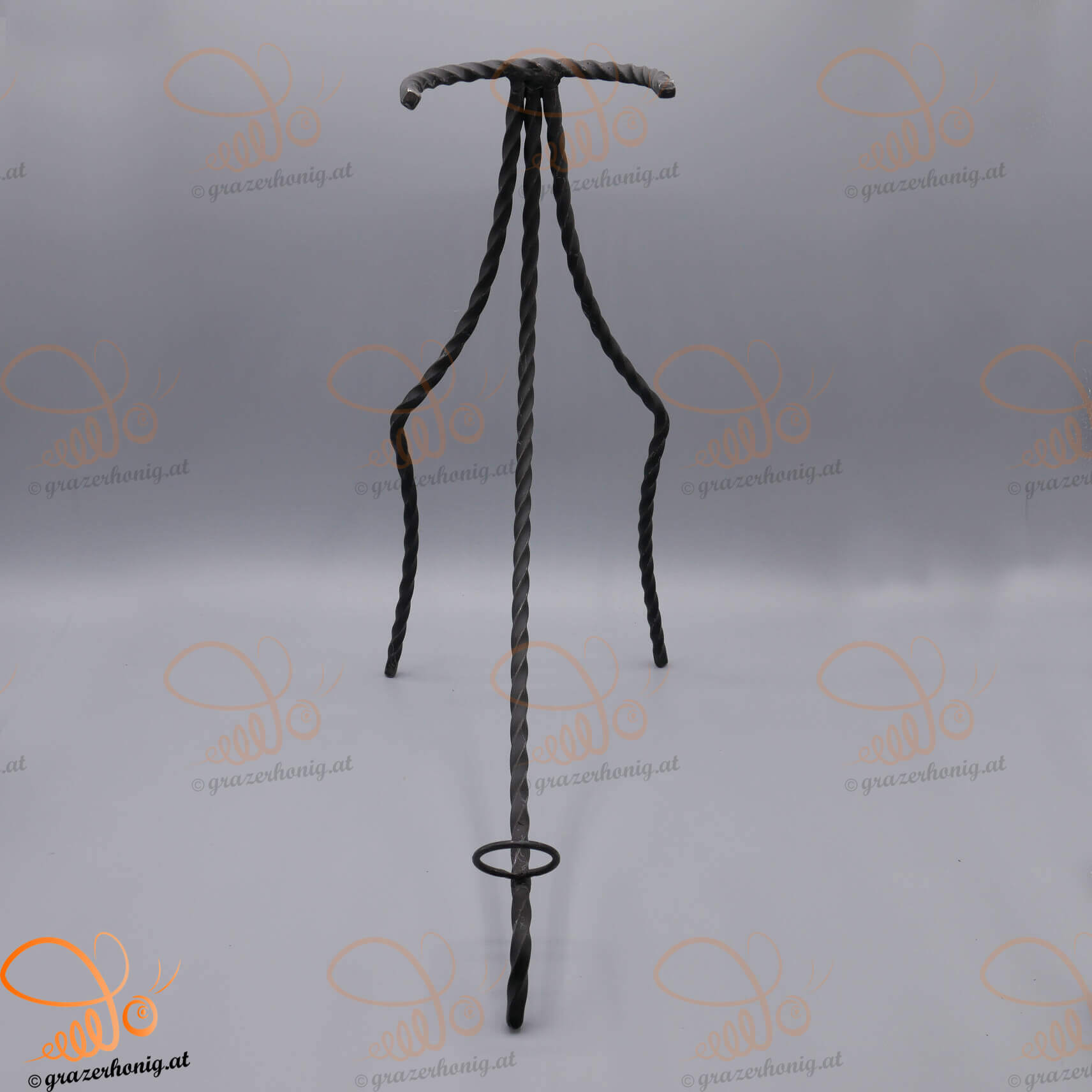 Trinkhorn Ständer aus Gusseisen | 500 - 1000 ml Schmiedeeiserner Trinkhorn-Ständer für 500–1000 ml