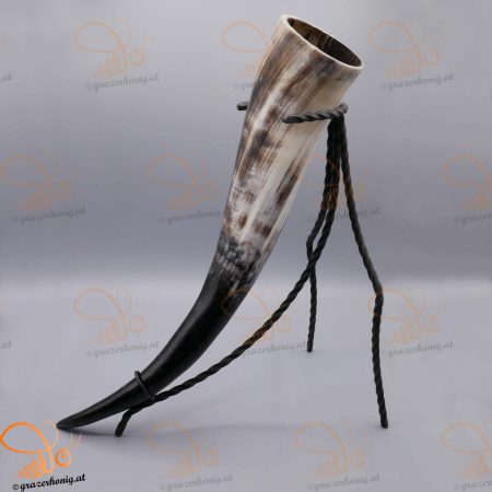 Schmiedeeiserner Trinkhorn-Ständer für 500–1000 ml