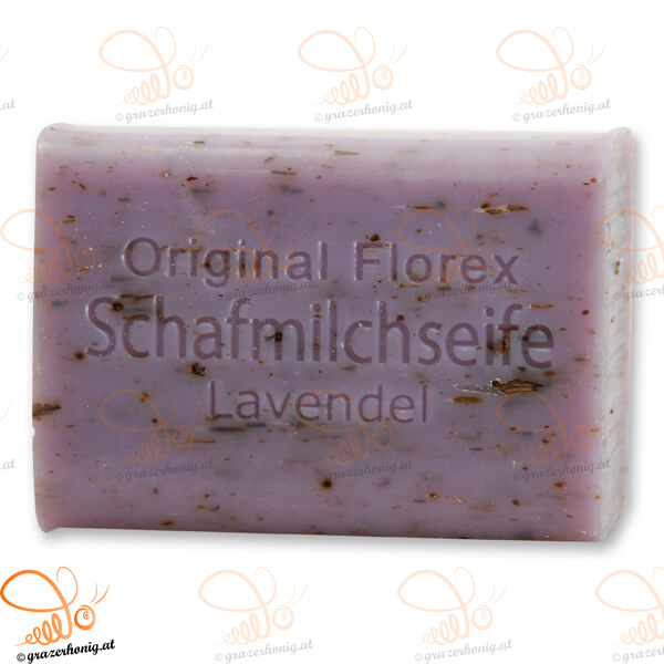 Schafmilchseife Lavendel | 100 g Schafmilchseife eckig Lavendel