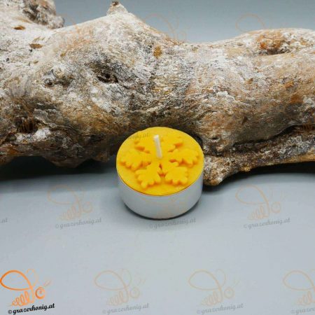 Teelicht mit Weihnachtsmotiv