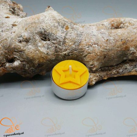 Teelicht mit Weihnachtsmotiv