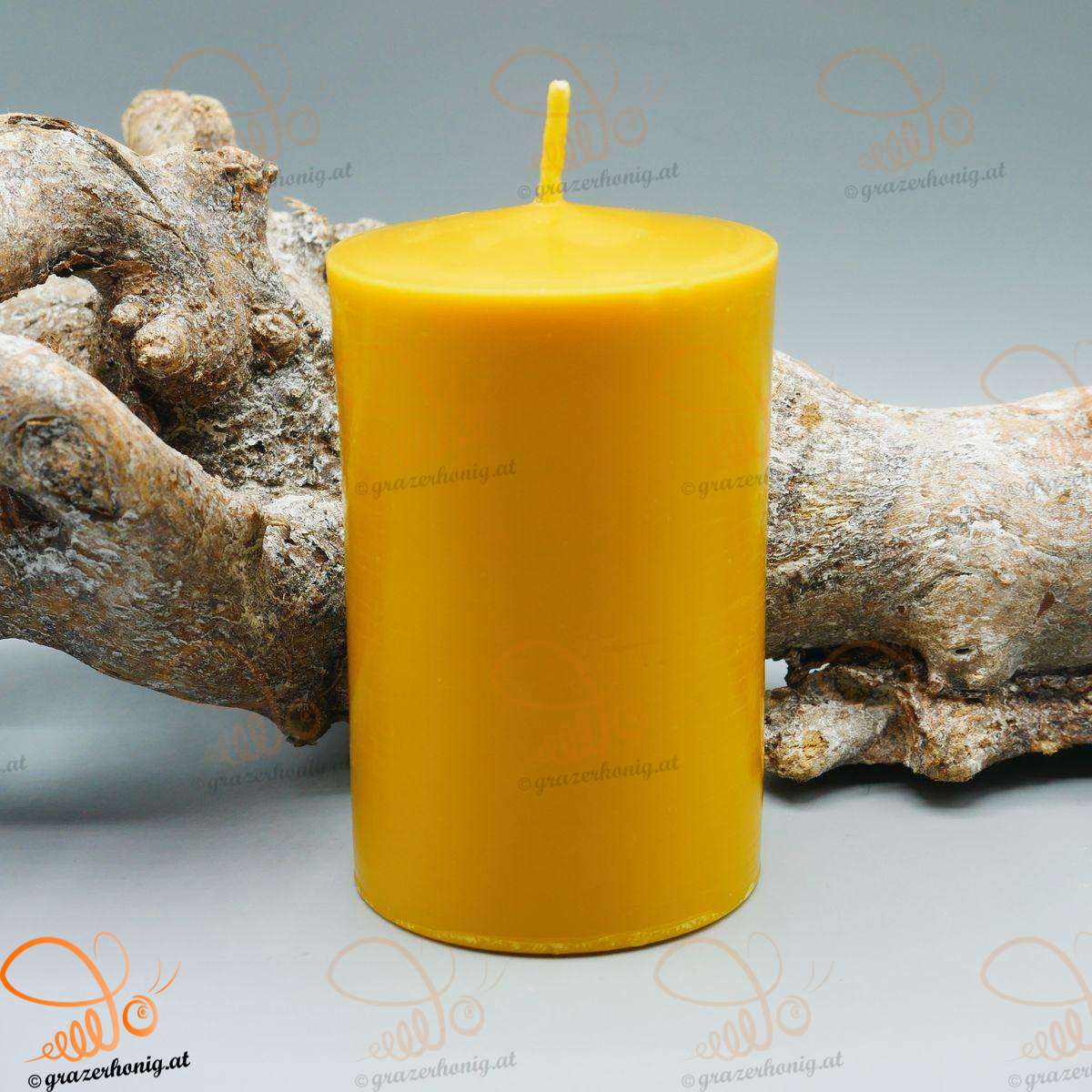Stumpenkerze aus Bienenwachs XL Stumpenkerze XL