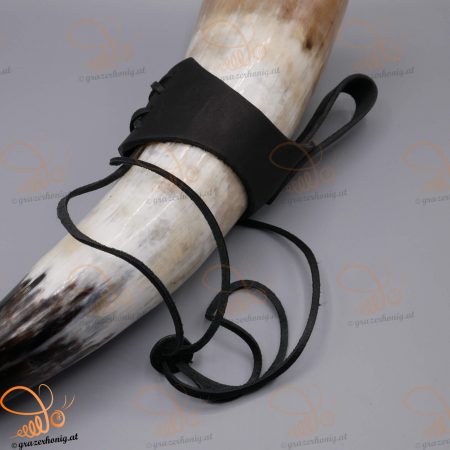 Leder-Gürtelhalter für großes Trinkhorn 500–1200 ml