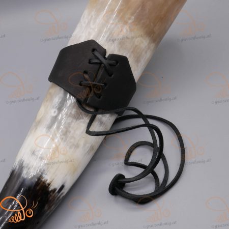 Leder-Gürtelhalter für großes Trinkhorn 500–1200 ml