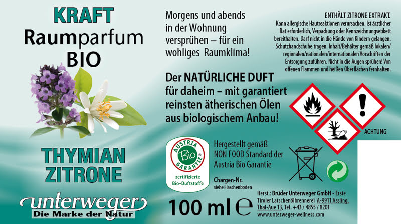 Bio-Raumparfum Kraft | 100 ml Raumparfum KRAFT 100 ML