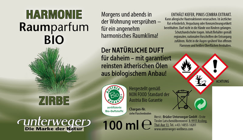 Bio-Raumparfum Harmonie | 100 ml Raumparfum HARMONIE 100 ML