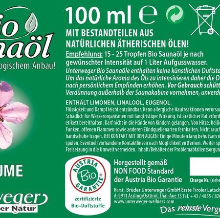 BIO Saunaöl PFLAUME 100 ML