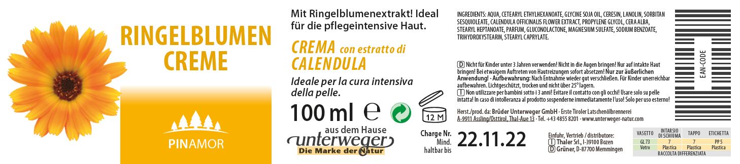 Ringelblumen Creme | 100 ml Ringelblumen Creme 100 ml