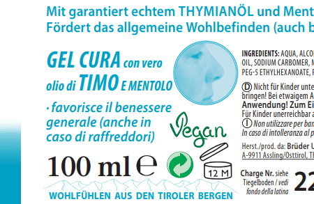 Thymian Pflegegel 100 ml Vegan
