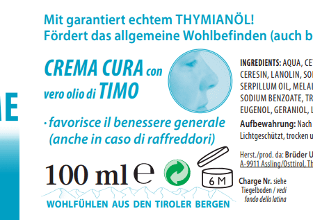 Thymian Pflegecreme 100 ml