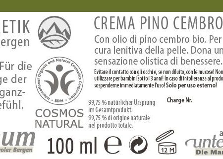 Zirben Creme Bio 100 ml