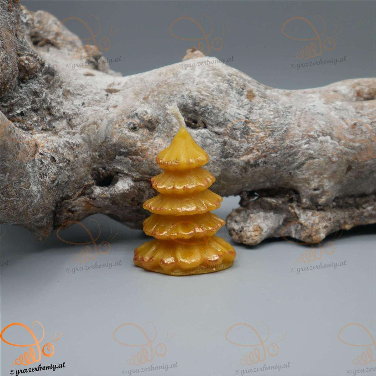 Bienenwachs-Kerze „Wichtelbaum“ KEZ-10069a