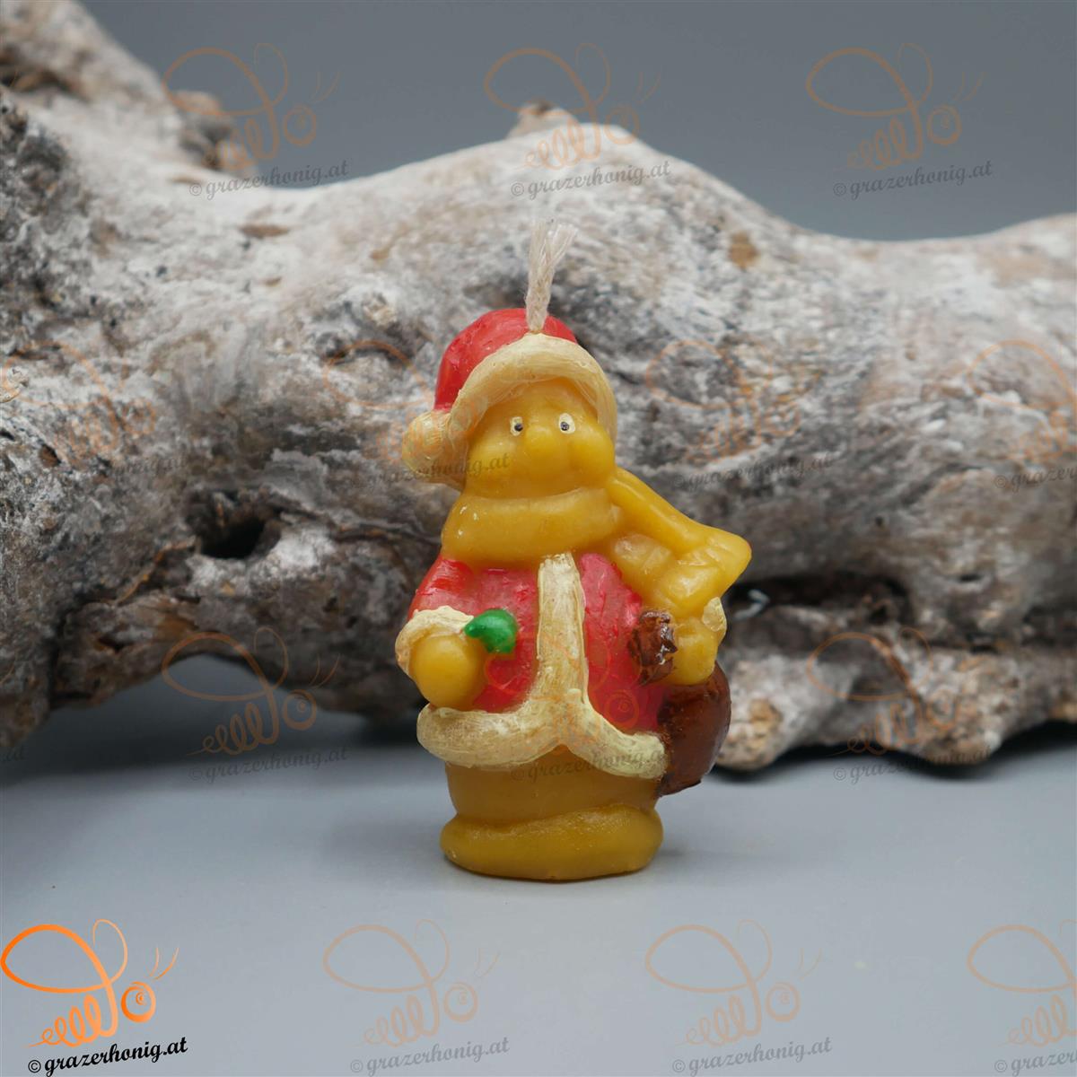 Bienenwachs-Kerze „Schneefratz“ KEZ-10066a