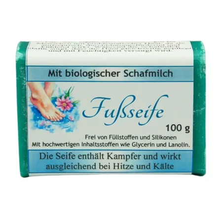 Schafmilchseife Fußseife | 100 g Schafmilchseife eckig Fußseife