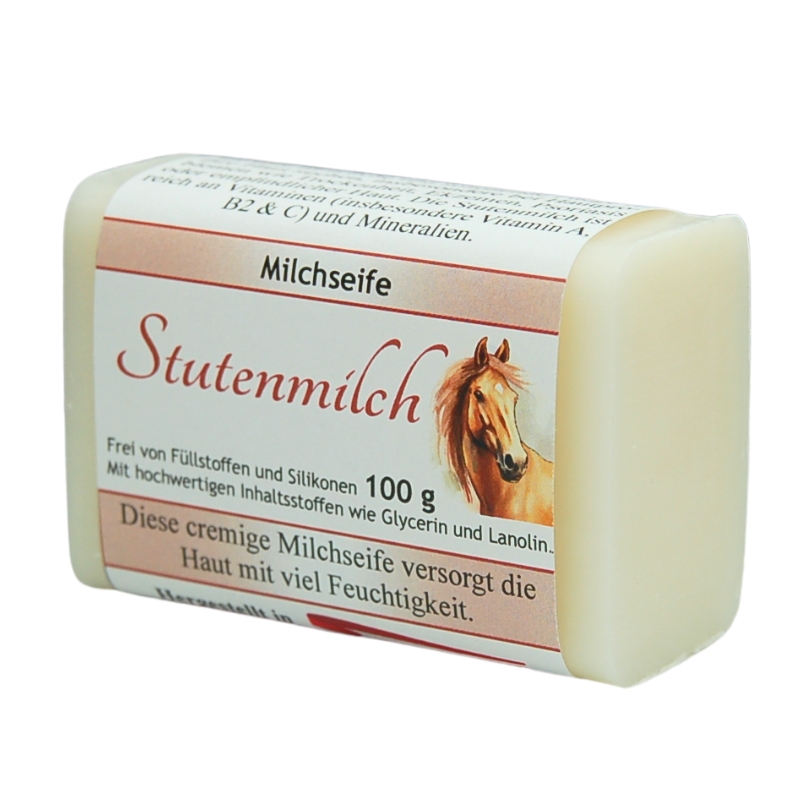 Stutenmilchseife | 100 g Stutenmilchseife eckig