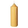 Stumpenkerzen 100% Bienenwachs 10 x 8 cm aus 100% Bienenwachs in Naturgelb - 10 cm hoch