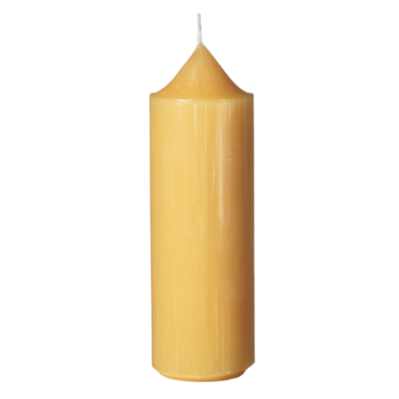 aus 100% Bienenwachs in Naturgelb - 15 cm hoch