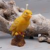 Bienenwachs-Kerze „Zweiggeflüster“ Vogel am Ast