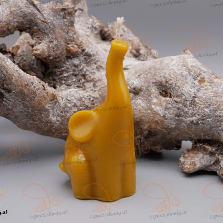Bienenwachs-Kerze „junger Elefant“ Junger Elefant