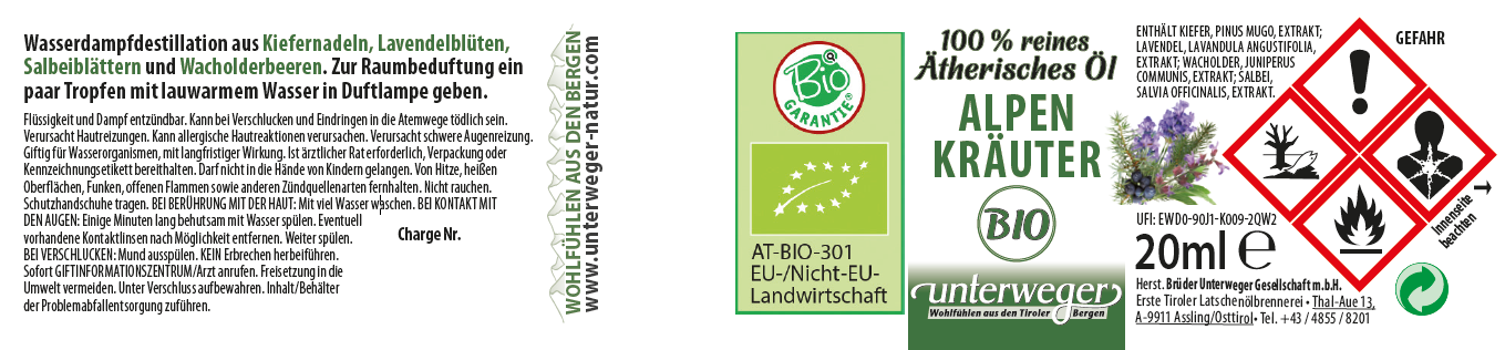 Bio Alpenkräuteröl |20ml BIO Alpenkräuteröl