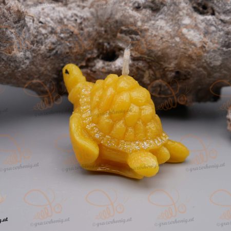 Bienenwachs-Kerze „Glücksschildi“ Schildkröte