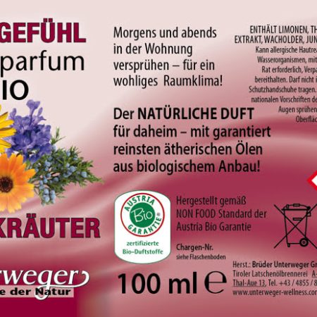 BIO RAUMPARFUM WOHLGEFÜHL 100 ML