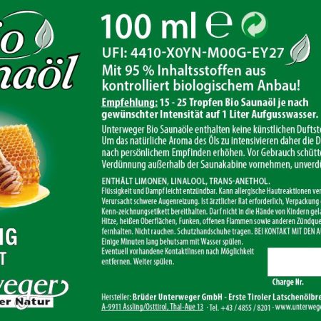 BIO SAUNAÖL HONIG