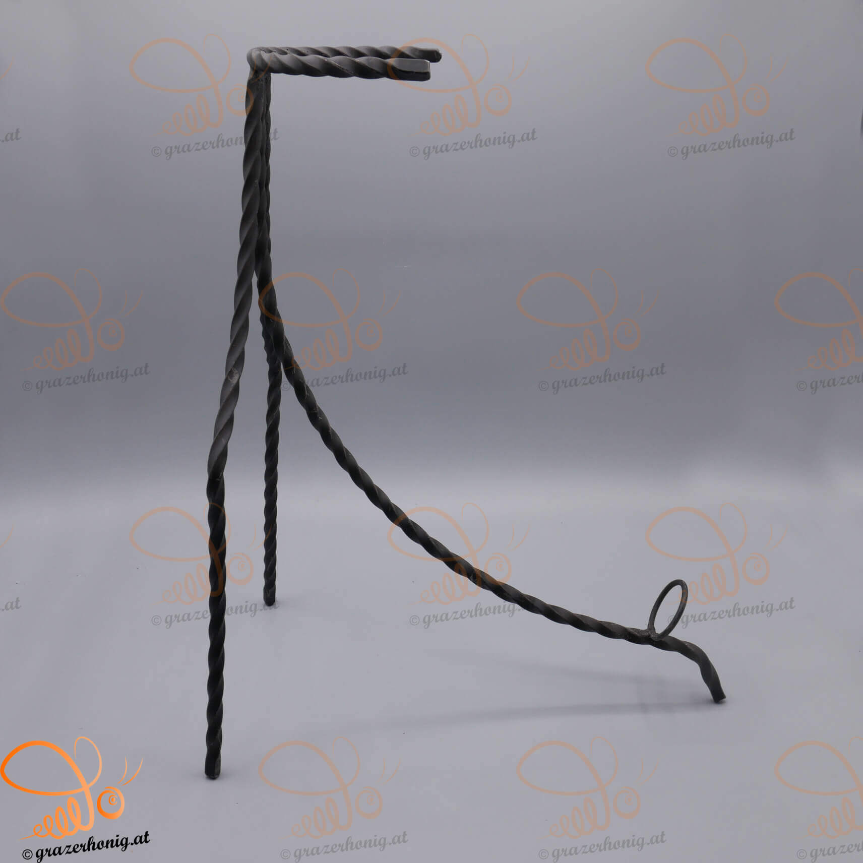 Trinkhorn Ständer aus Gusseisen | 500 - 1000 ml Schmiedeeiserner Trinkhorn-Ständer für 500–1000 ml