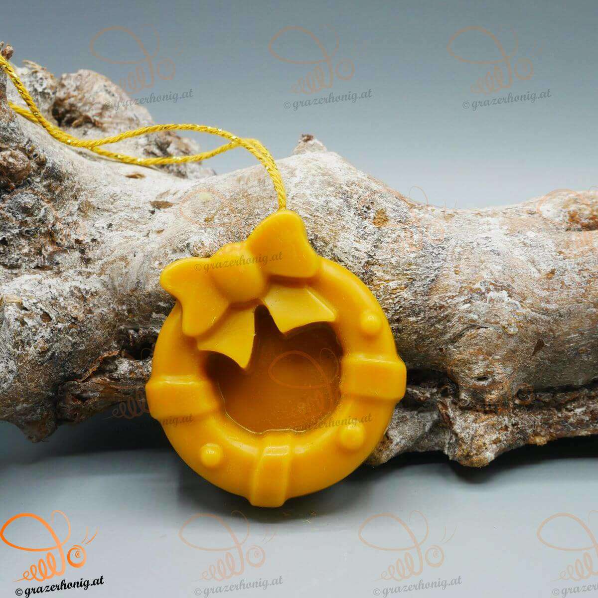 Handgefertigter Christbaumschmuck aus Bienenwachs Christbaumschmuck ohne Docht
