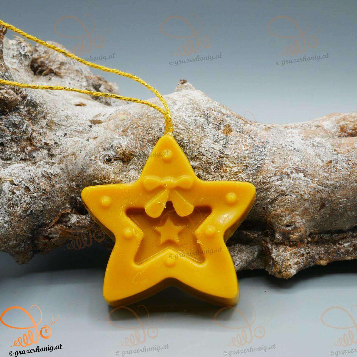 Handgefertigter Christbaumschmuck aus Bienenwachs Christbaumschmuck ohne Docht