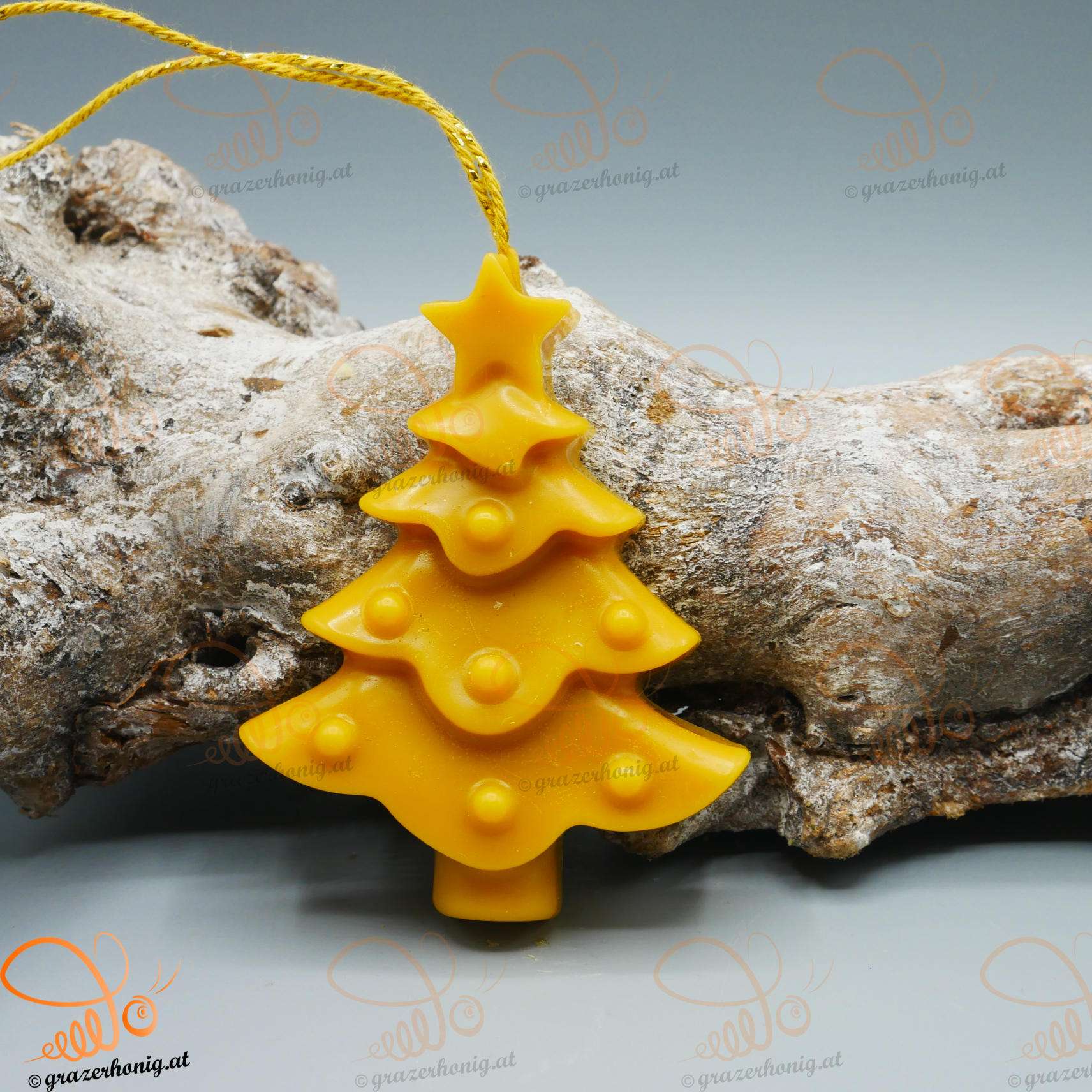 Handgefertigter Christbaumschmuck aus Bienenwachs Christbaumschmuck ohne Docht