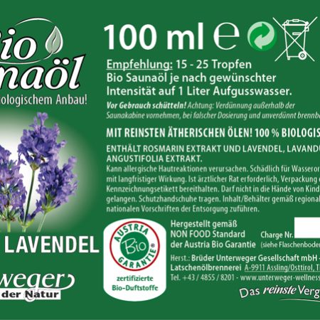BIO SAUNAÖL ROSMARIN_ LAVENDEL