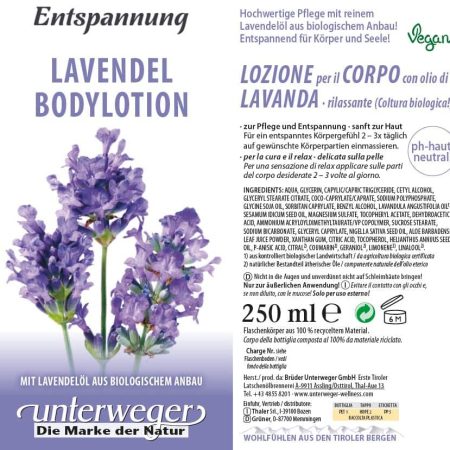 Lavendel Bodylotion 250 ml