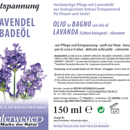 Lavendel Badeöl 150 ml