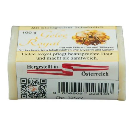 Schafmilchseife Gelee Royale | 100 g Schafmilchseife eckig Gelee Royale